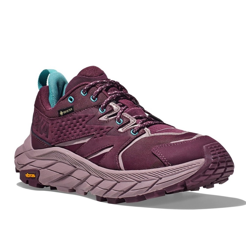 Hoka One One Women's Burgundy and Teal Athletic Shoes